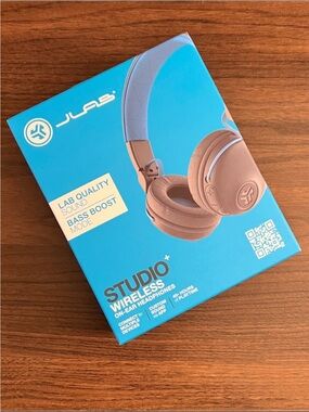 JLab Studio+ Wireless On-Ear Headphones - Blue